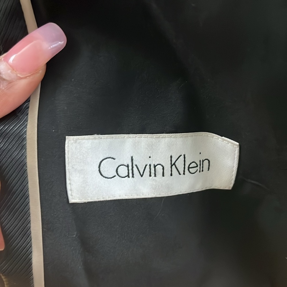 Calvin Klein Black Y2K Trench Coat ☔️ - Picture 8 of 15